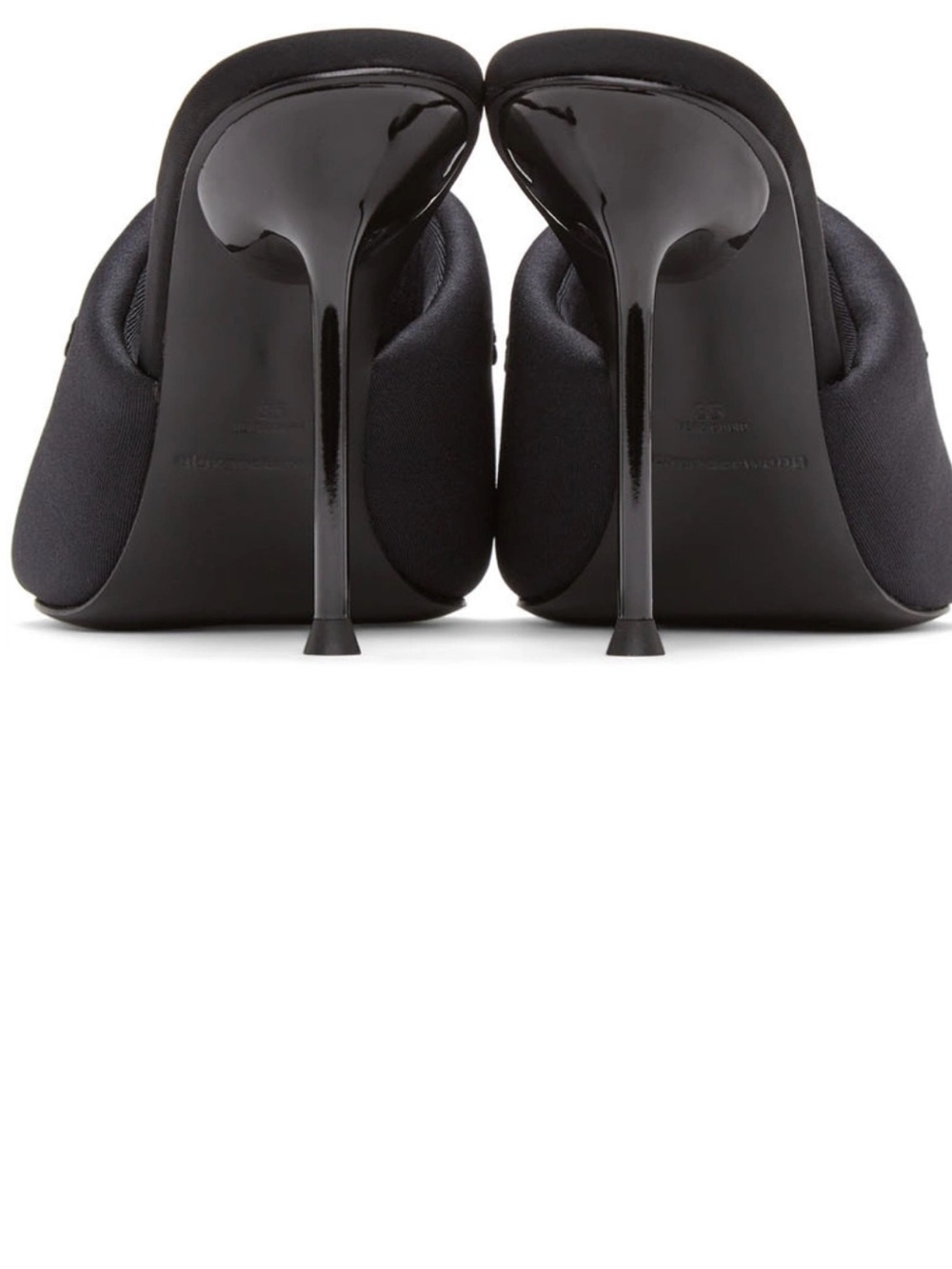 Alexander Wang Black Padded Slide Mules - Picture 12 of 12